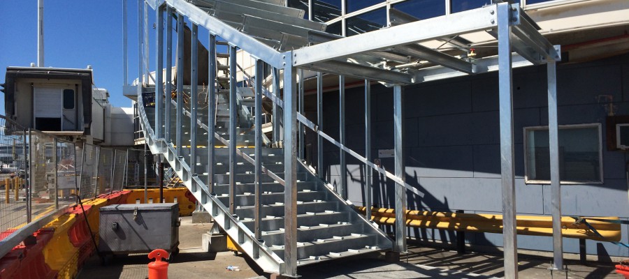 Steel Staircase for Sydney International Airport